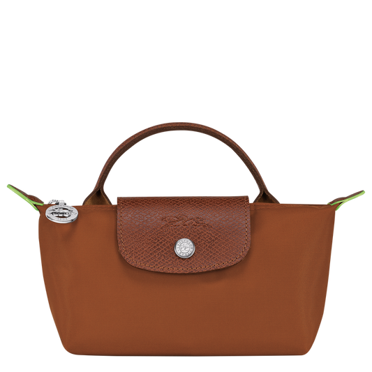 LE PLIAGE GREEN POUCH WITH HANDLE - Cognac - xs