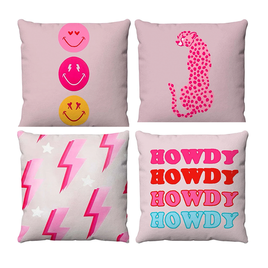 Preppy pillow cases set