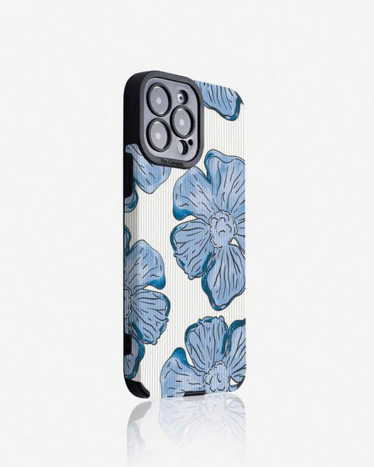 Blue flowers phone case iphone 14