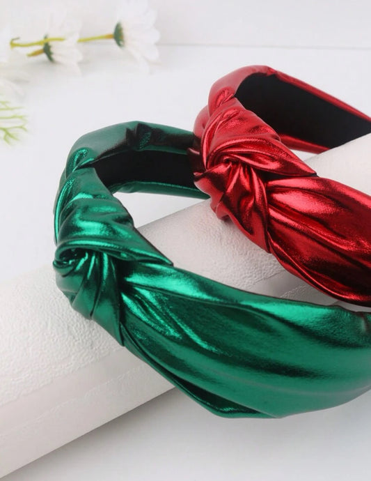 Red / green headband set of 2