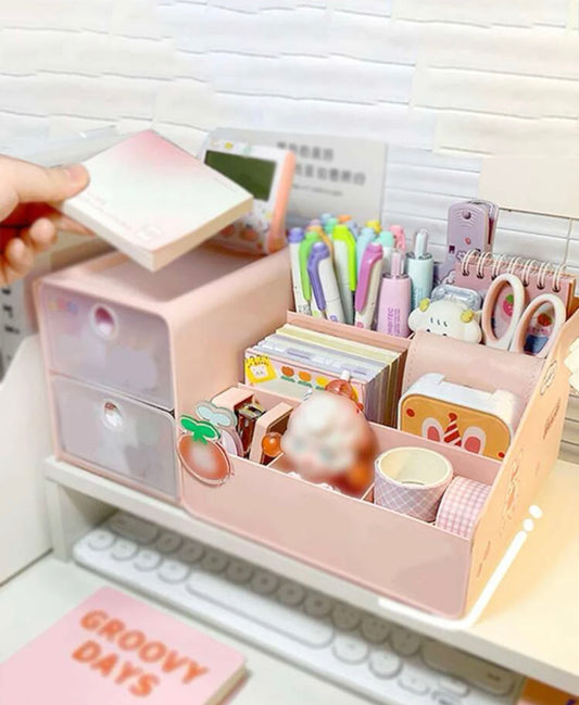 Pink Desk Organizor